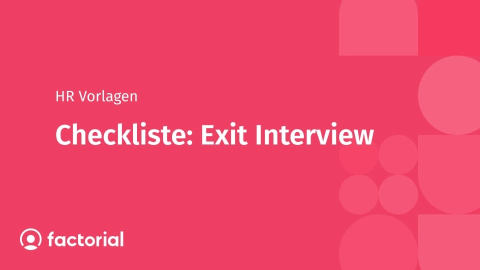 Checkliste: Exit Interview Checkliste: Exit Interview