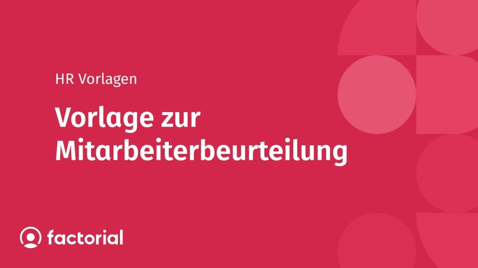 Vorlage zur Mitarbeiterbeurteilung