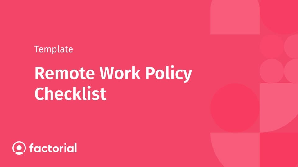 Remote Work Policy Checklist Remote Work Policy Checklist