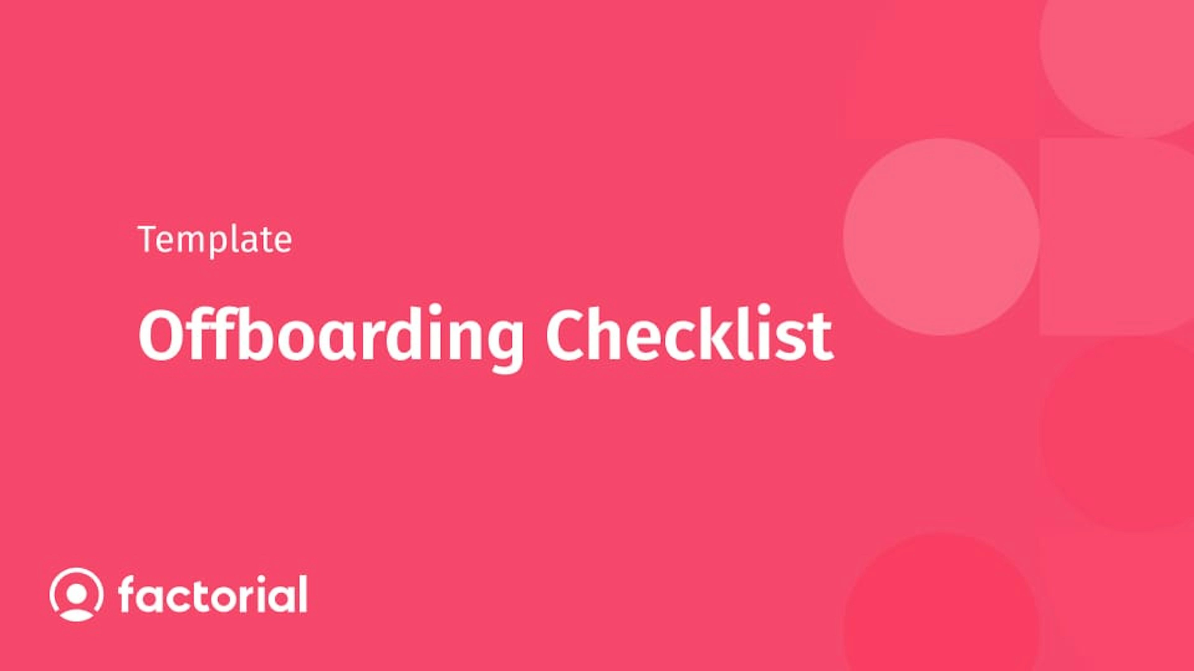 Offboarding Checklist