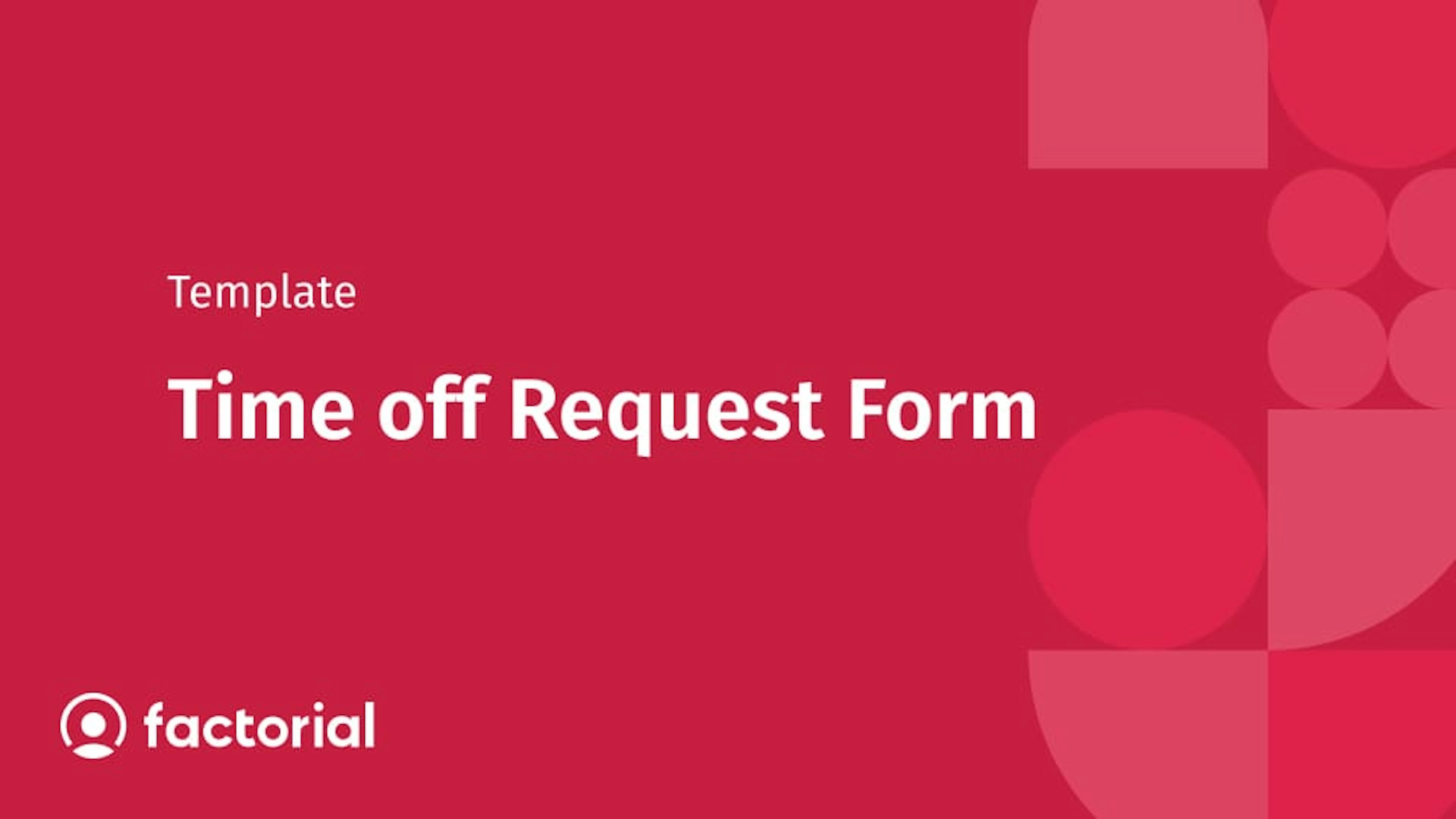 Time off Request Form