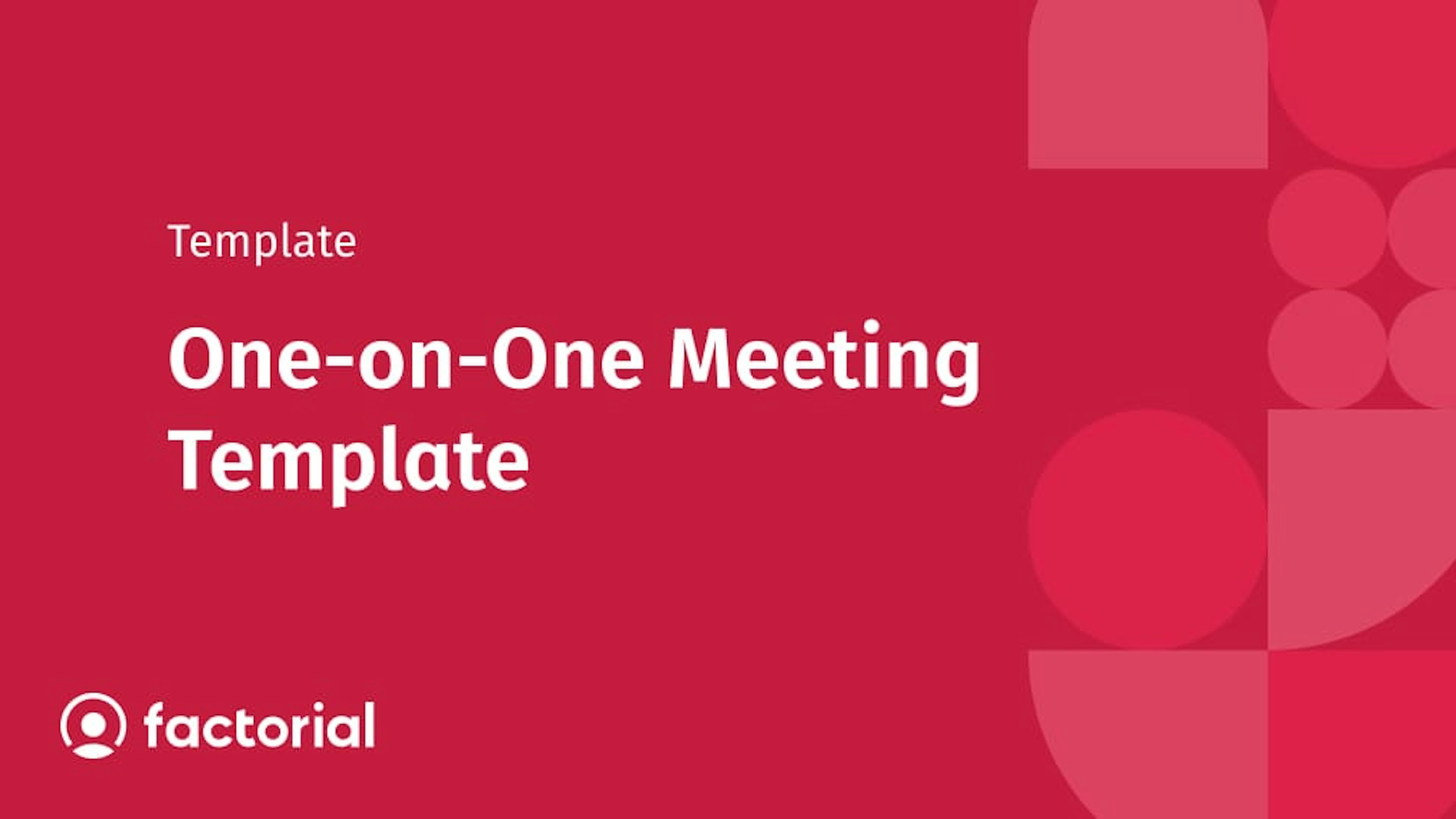 One-on-One Meeting Template