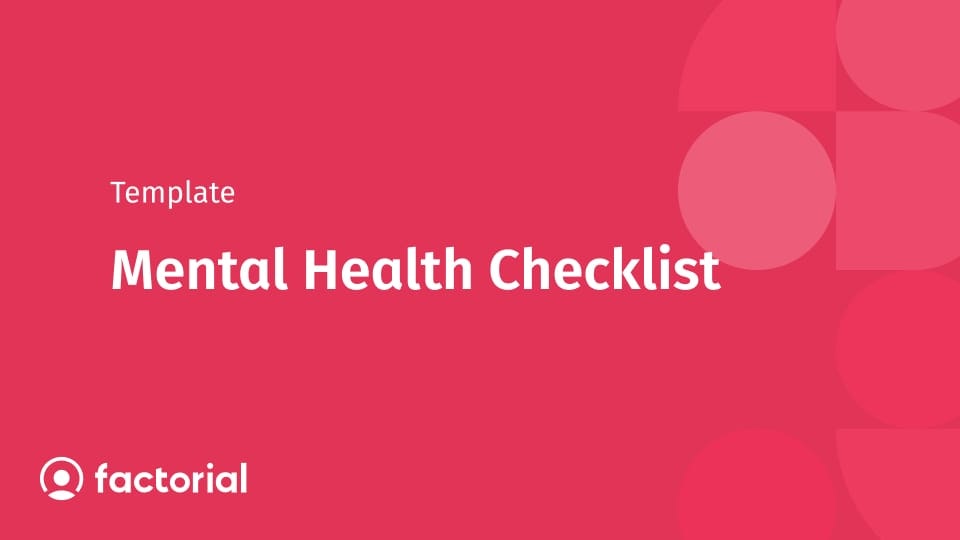 Mental Health Checklist