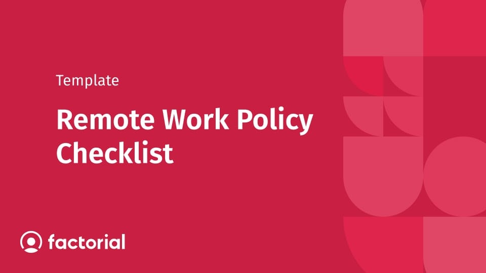 Remote Work Policy Checklist Remote Work Policy Checklist