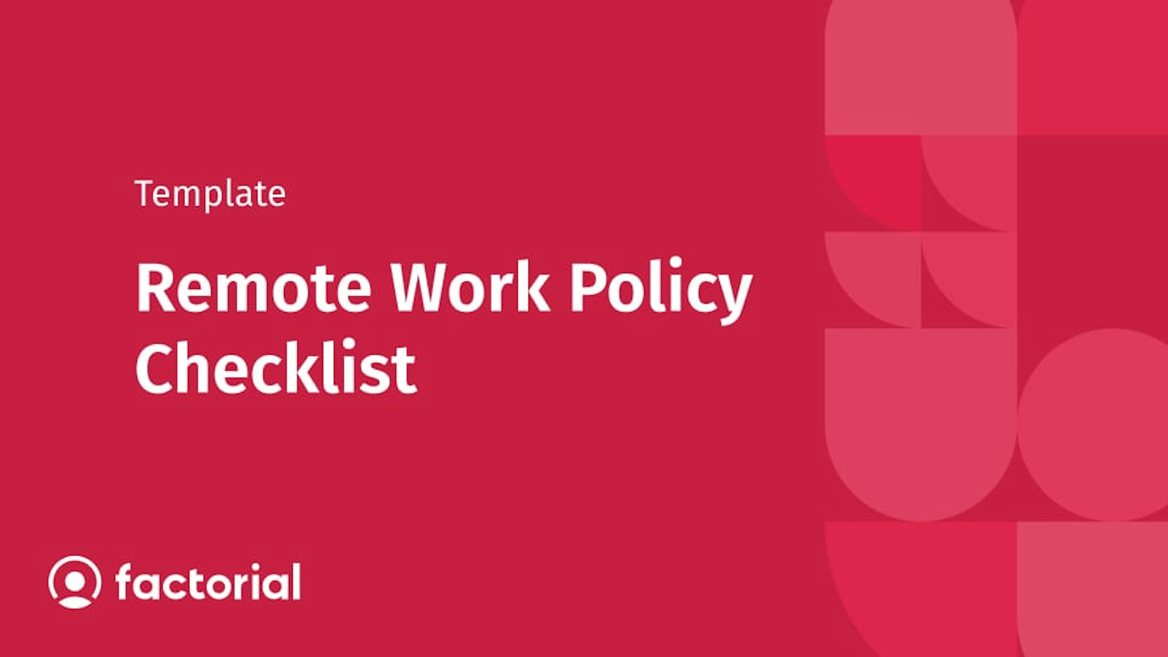 Remote Work Policy Checklist