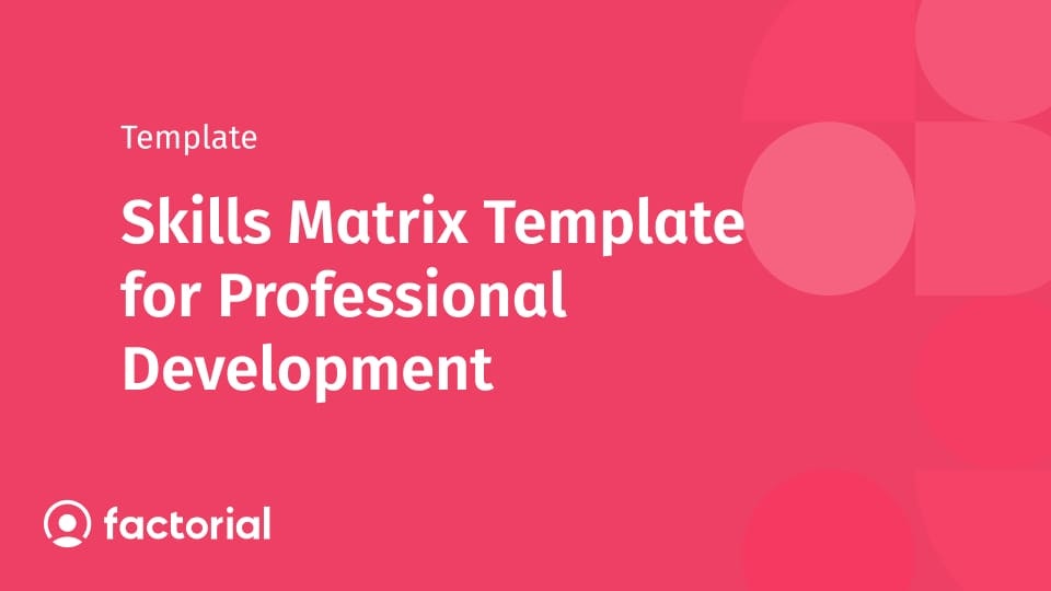 Skills Matrix Template for Professional Development