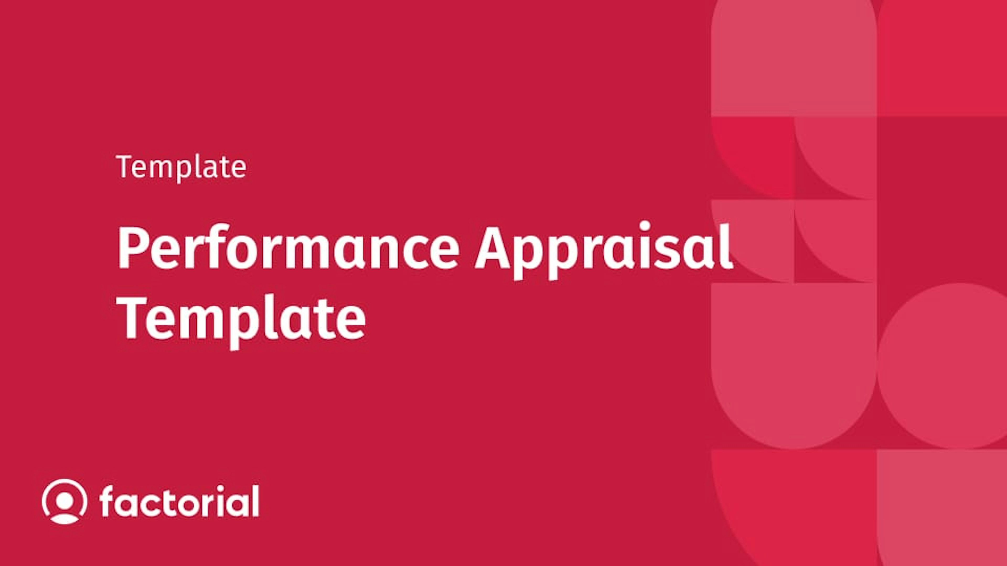 Performance Appraisal Template