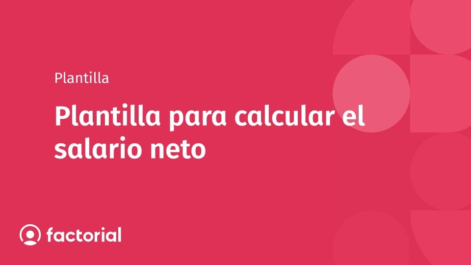 Plantilla para calcular el salario neto