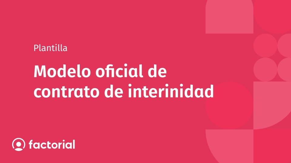 Modelo oficial de contrato de interinidad Modelo oficial de contrato de interinidad
