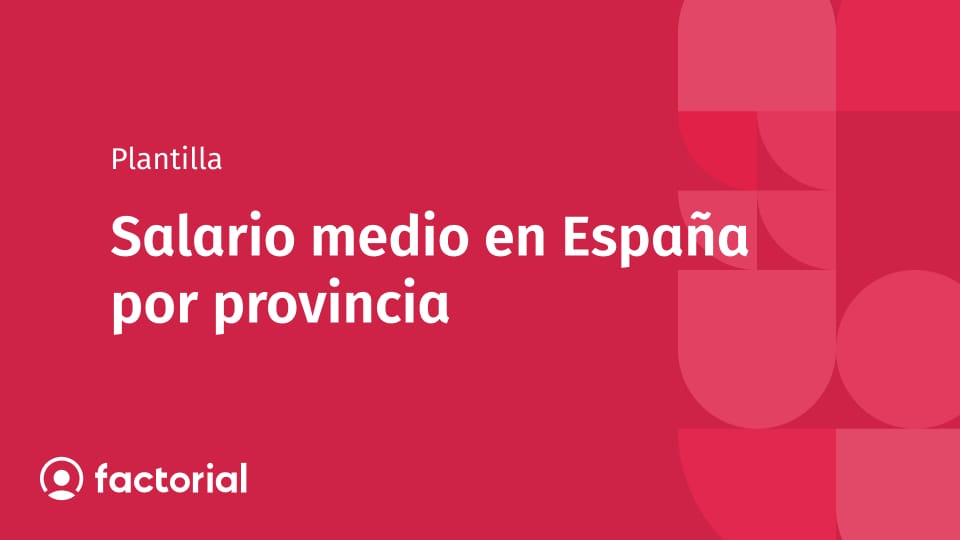Salario medio en España por provincia