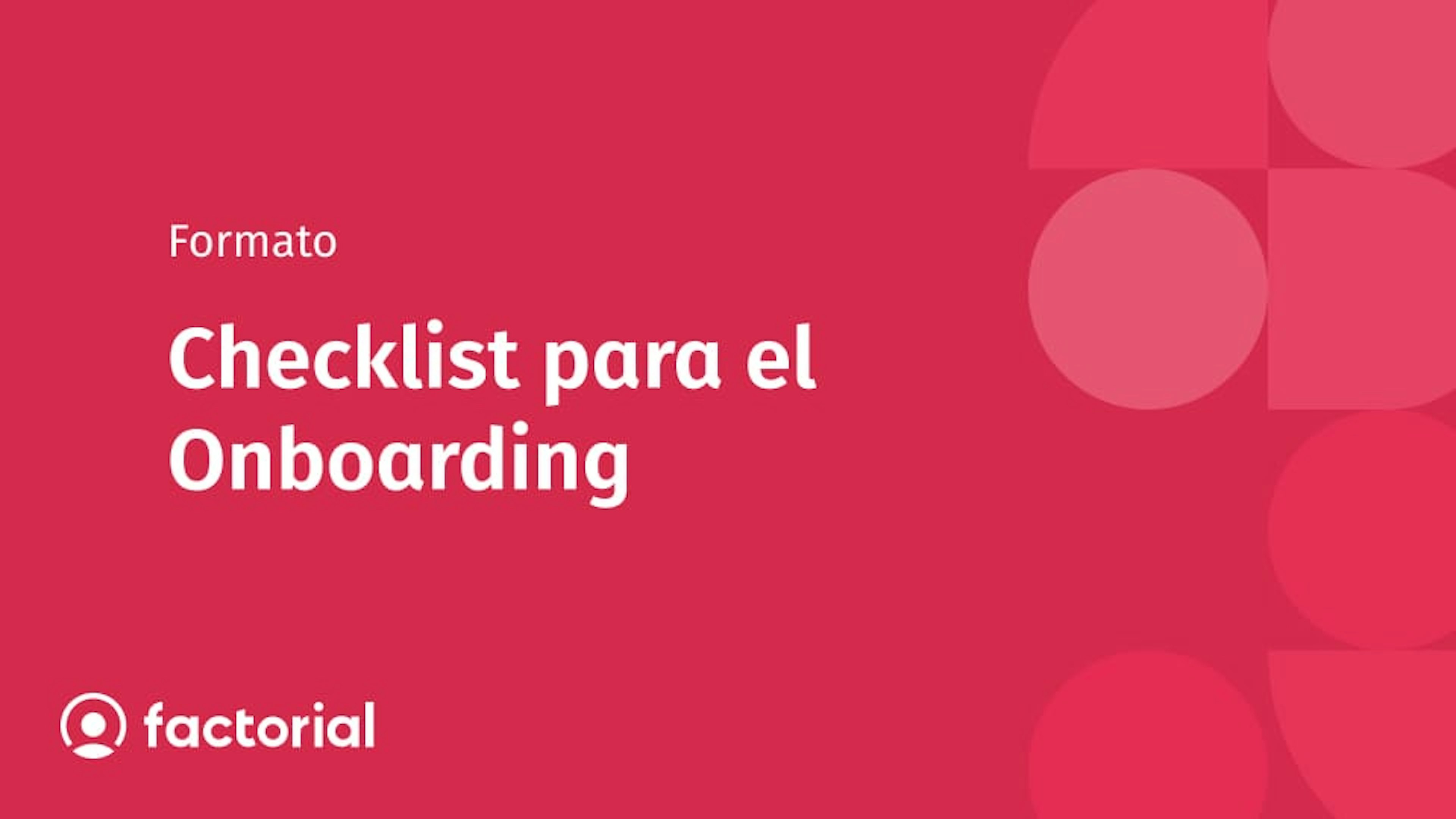 Checklist para el Onboarding