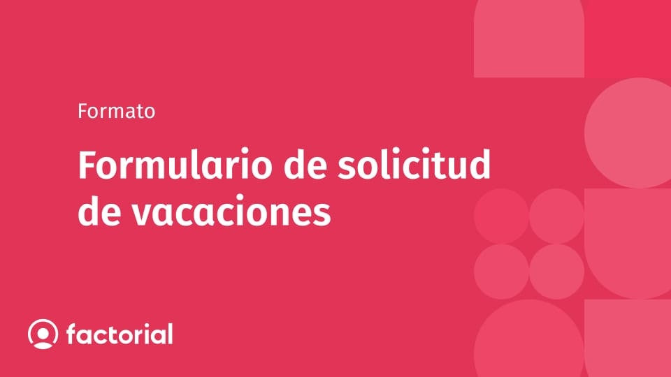 Formulario de solicitud de vacaciones