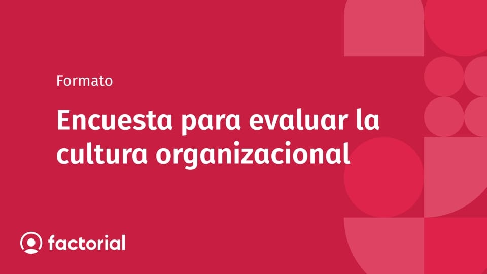 Encuesta para evaluar la cultura organizacional