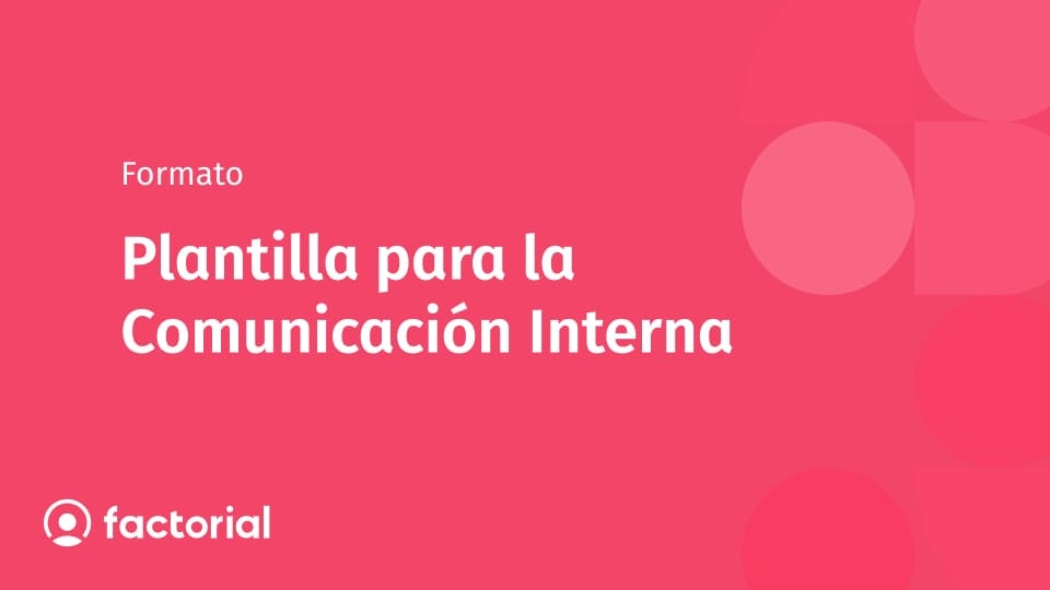 Plantilla para la Comunicación Interna