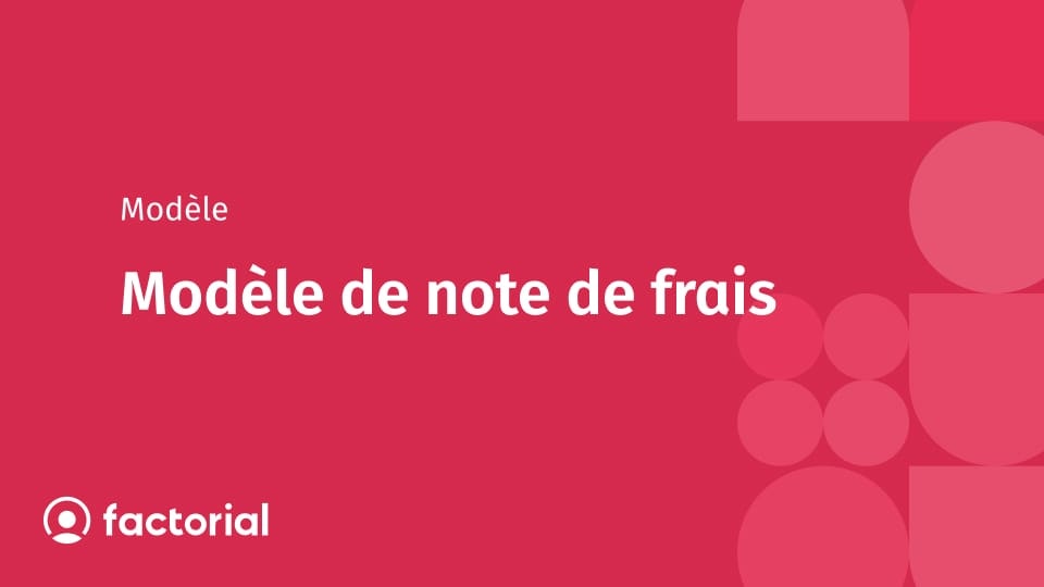 Modèle de note de frais