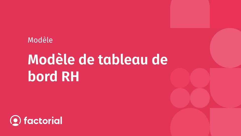 Modèle de tableau de bord RH