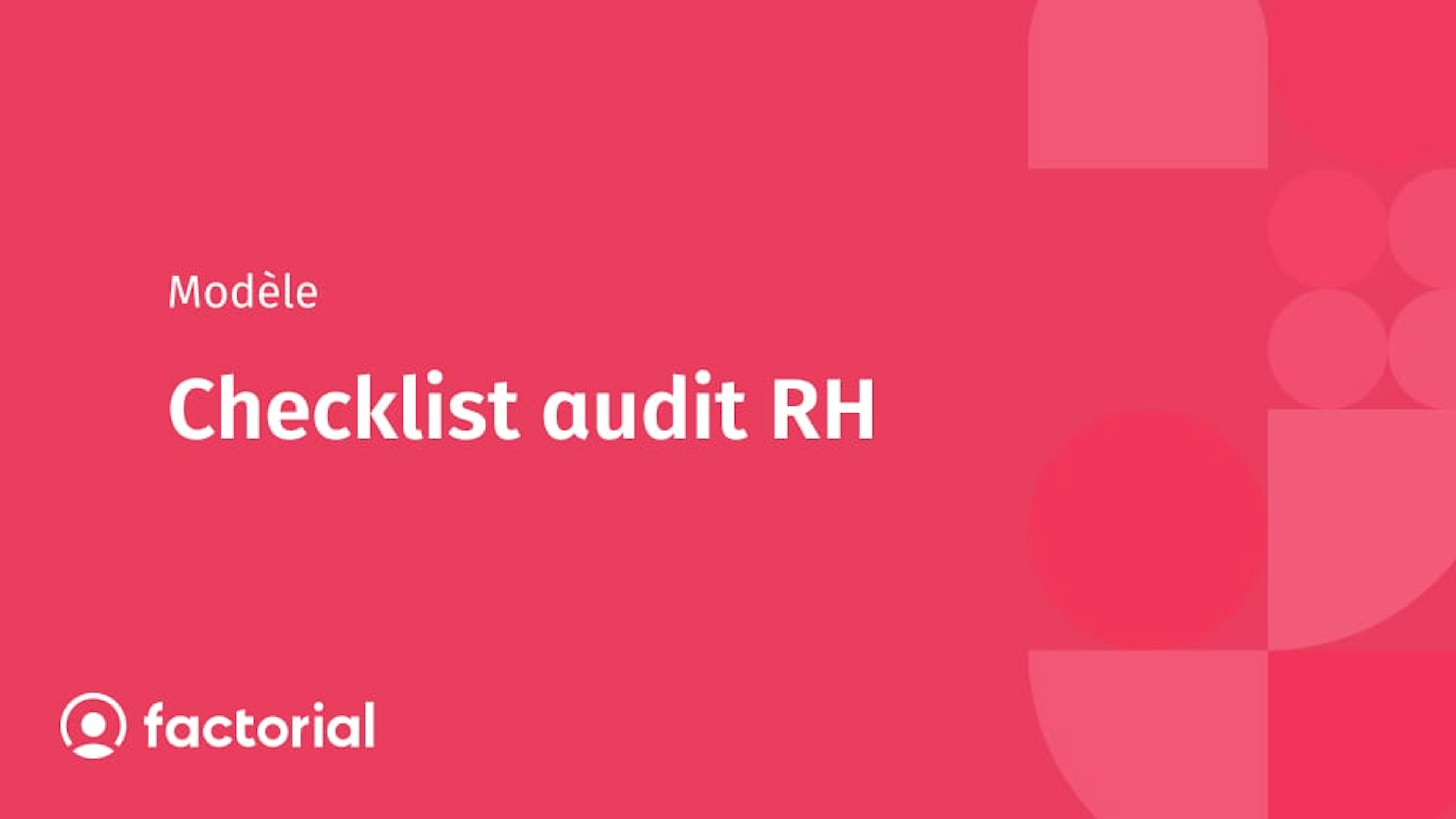 Checklist audit RH
