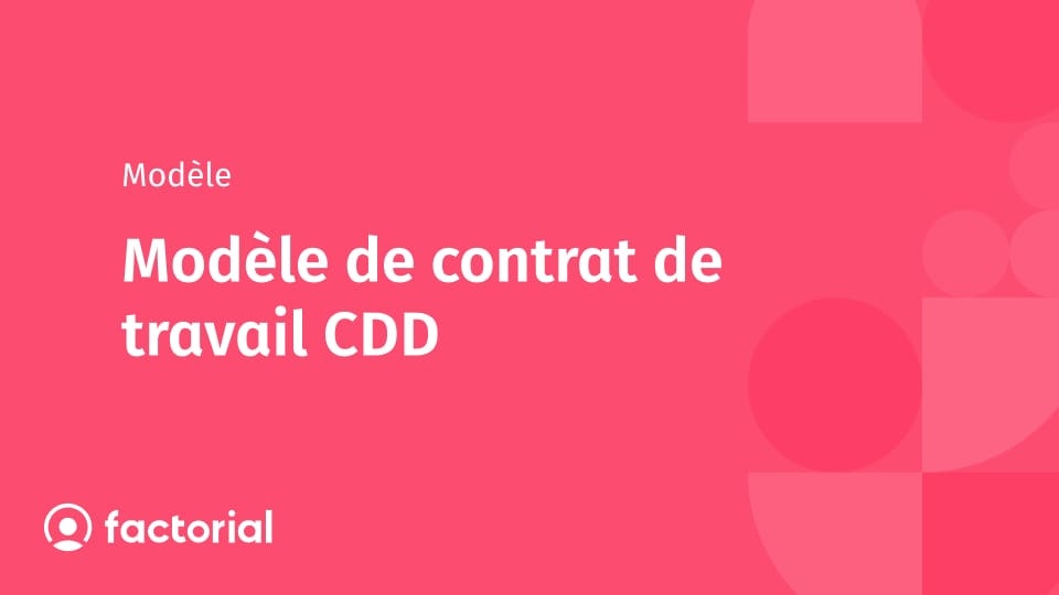 Modèle de contrat de travail CDD