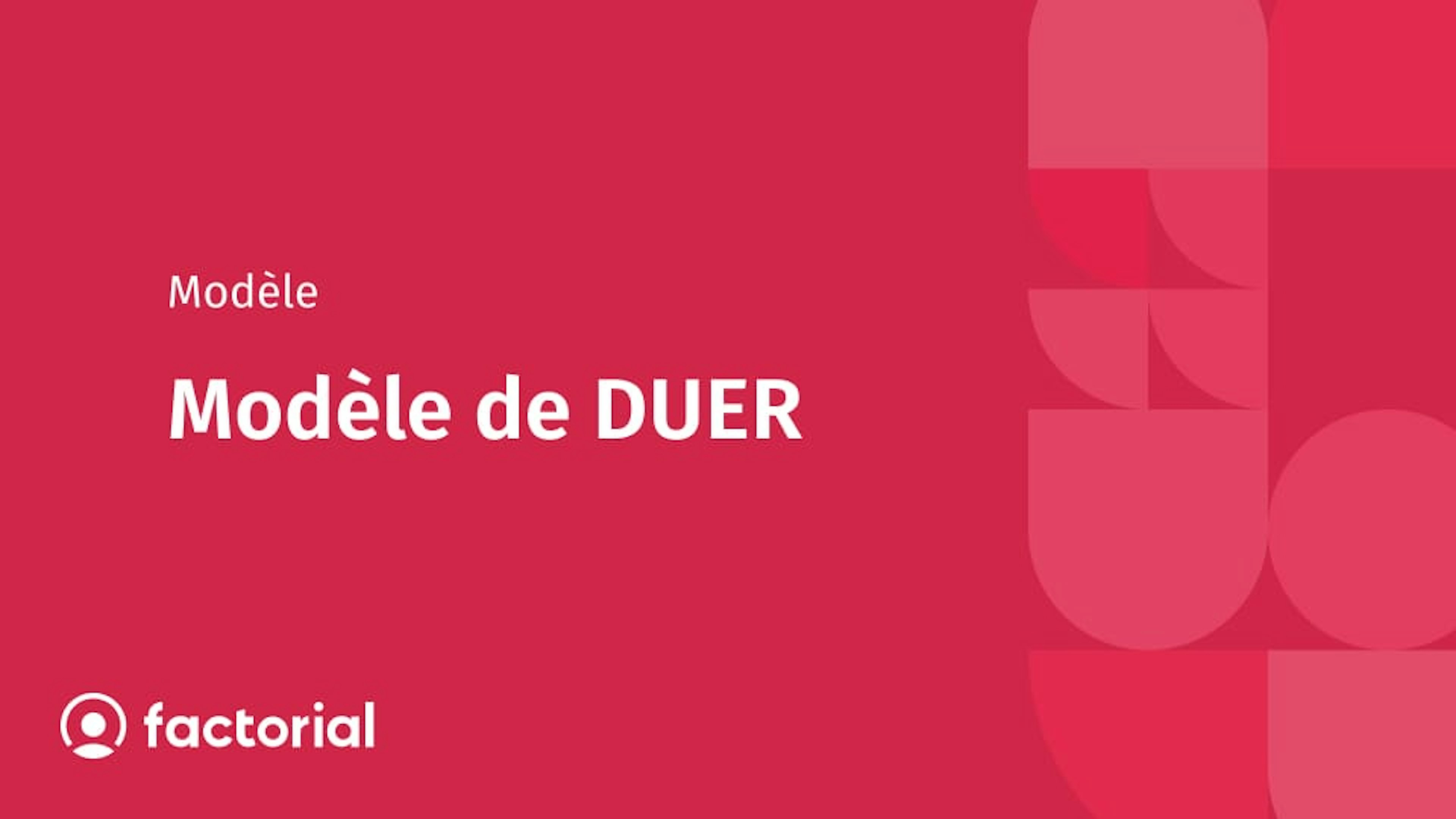 Modèle de DUER