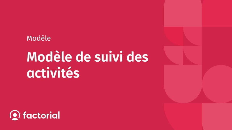 Modèle de suivi des activités