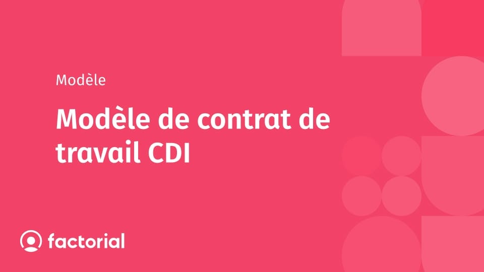 Modèle de contrat de travail CDI