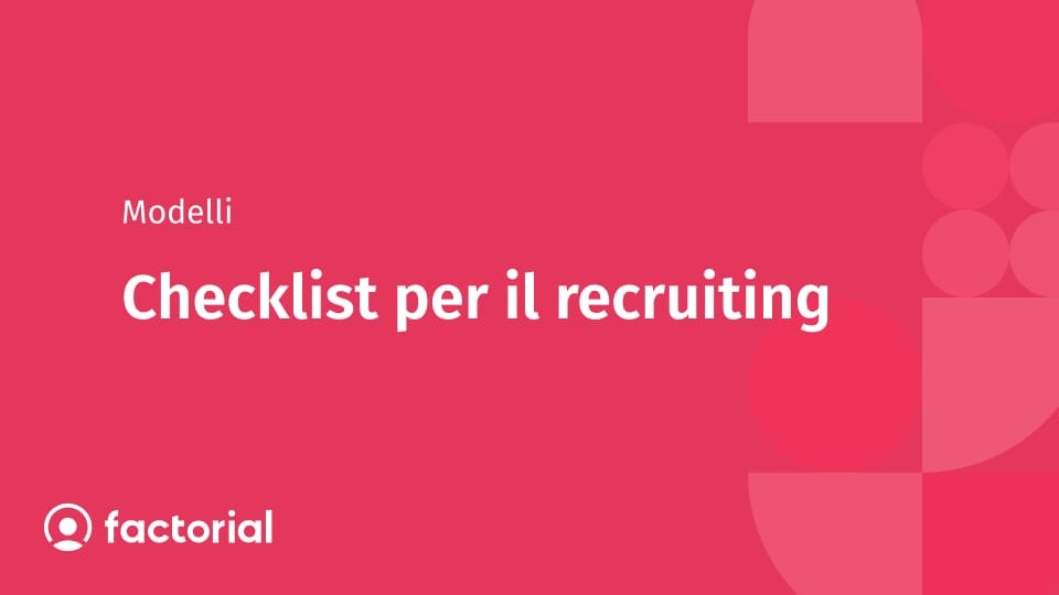 Checklist per il recruiting