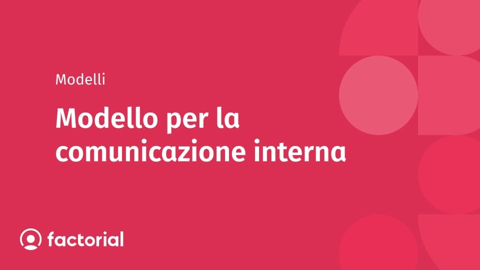 Modello per la comunicazione interna