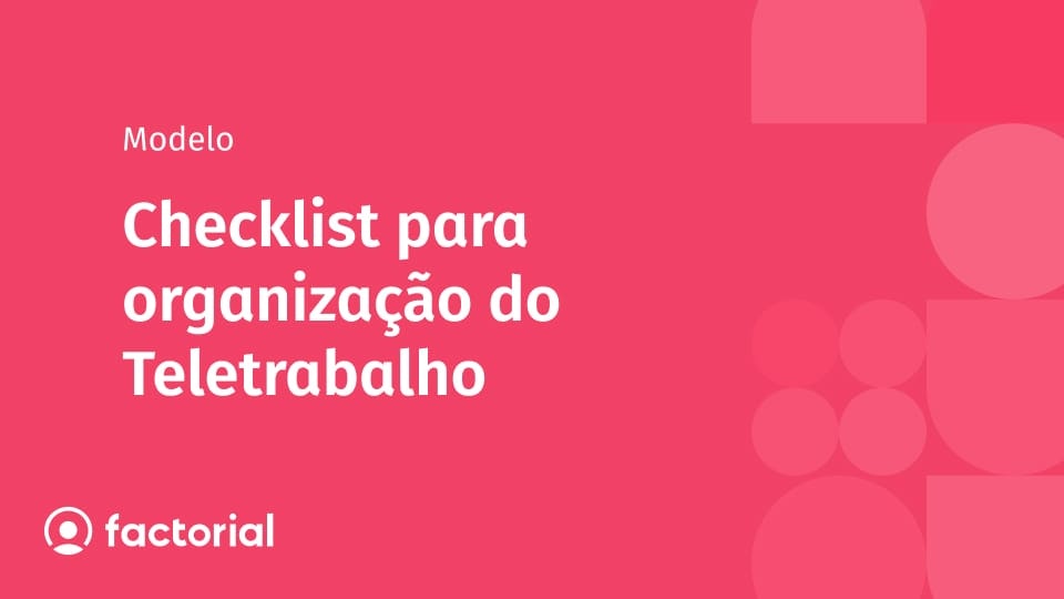Checklist para organização do Teletrabalho Checklist para organização do Teletrabalho