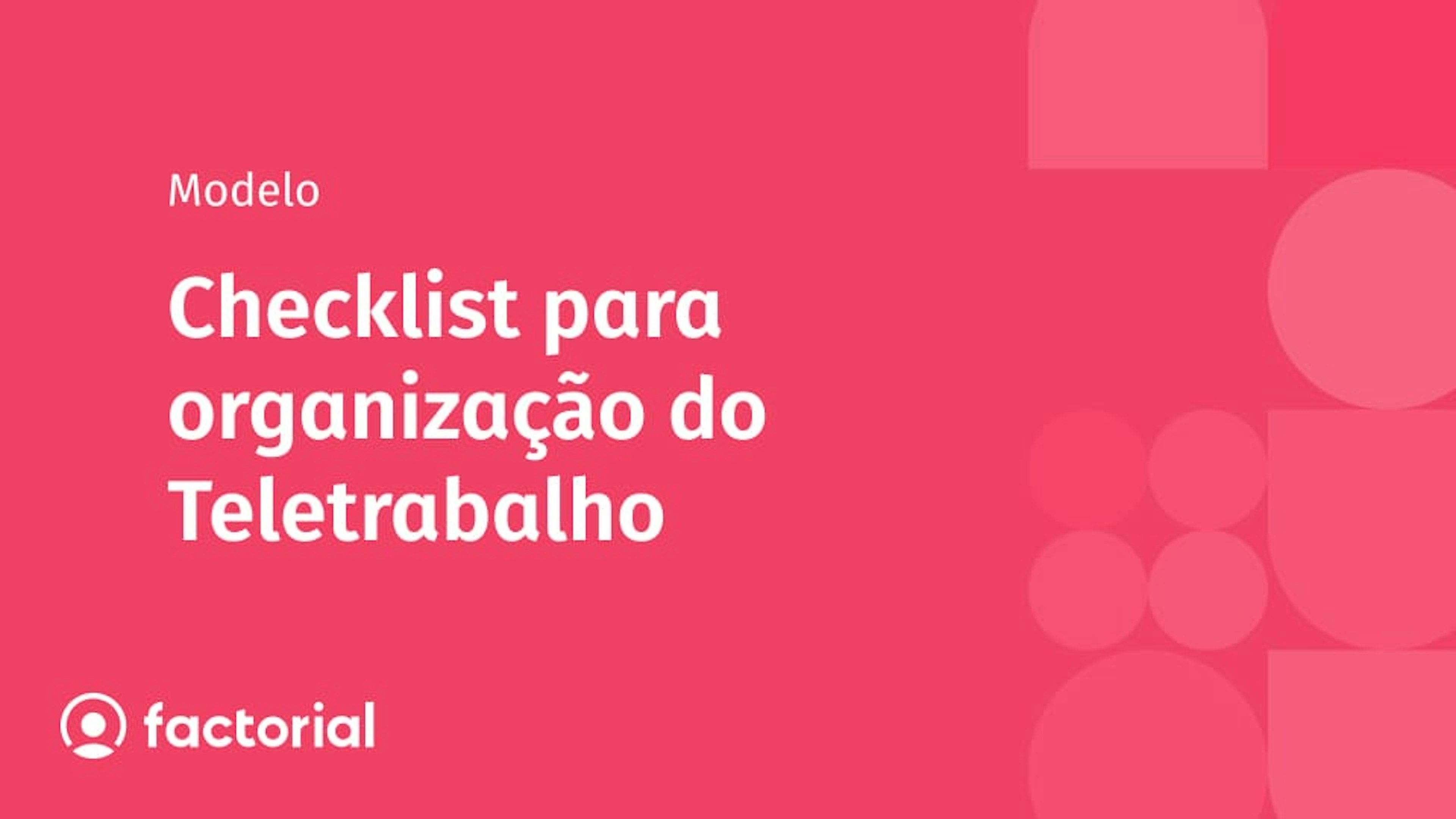 Checklist para organização do Teletrabalho