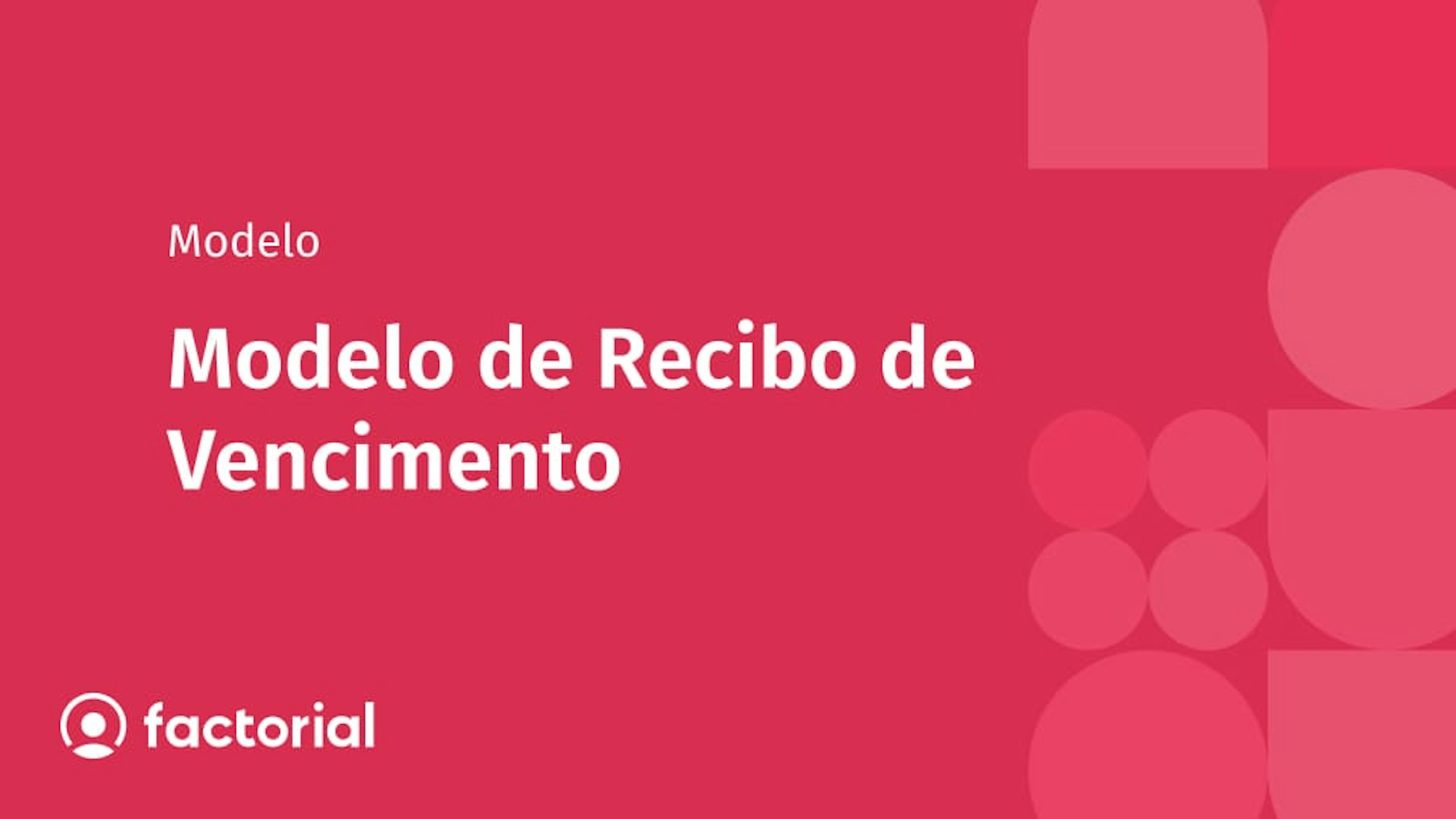 Modelo de Recibo de Vencimento