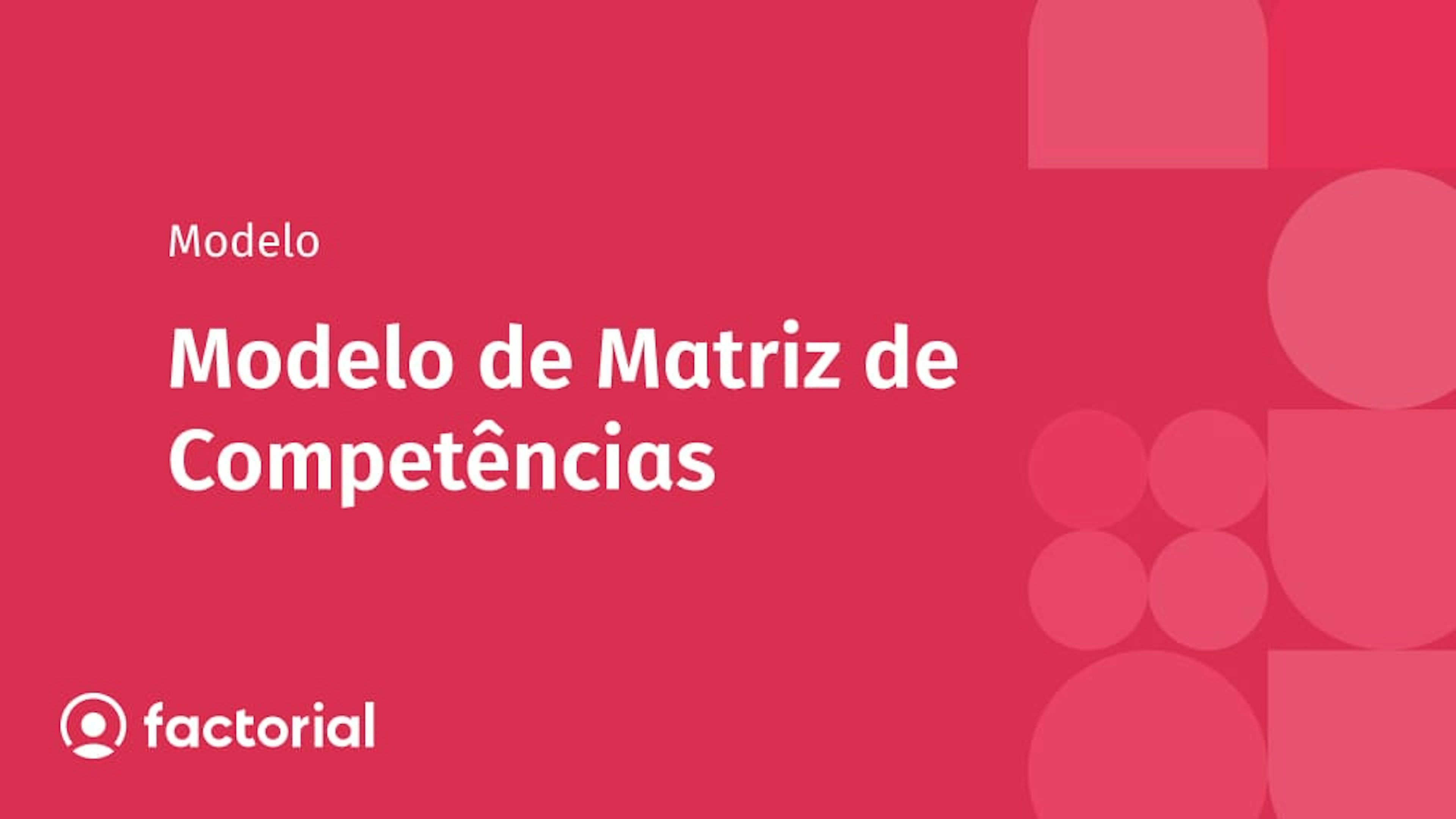 Modelo de Matriz de Competências