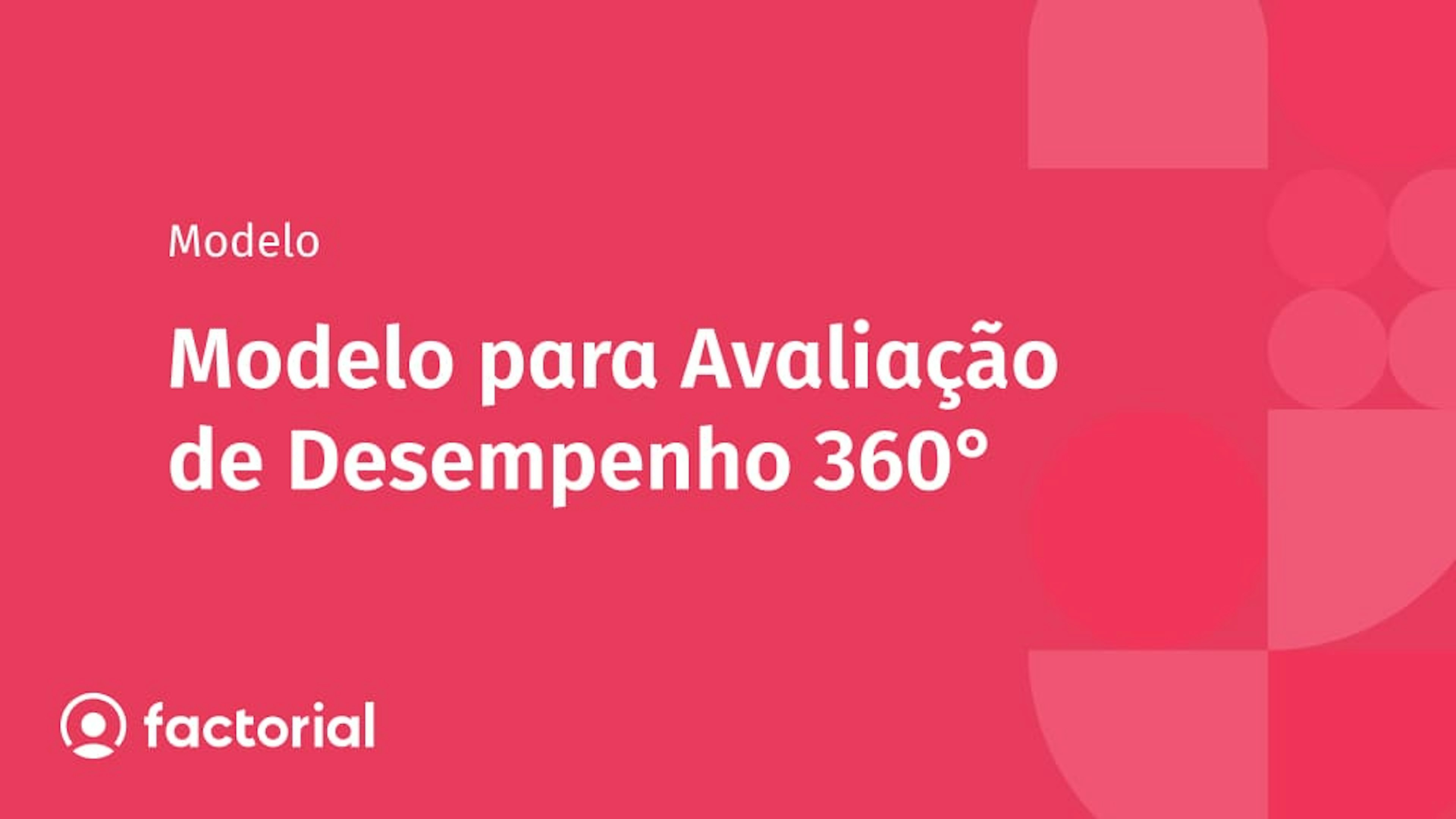 Modelo para Avaliação de Desempenho 360°