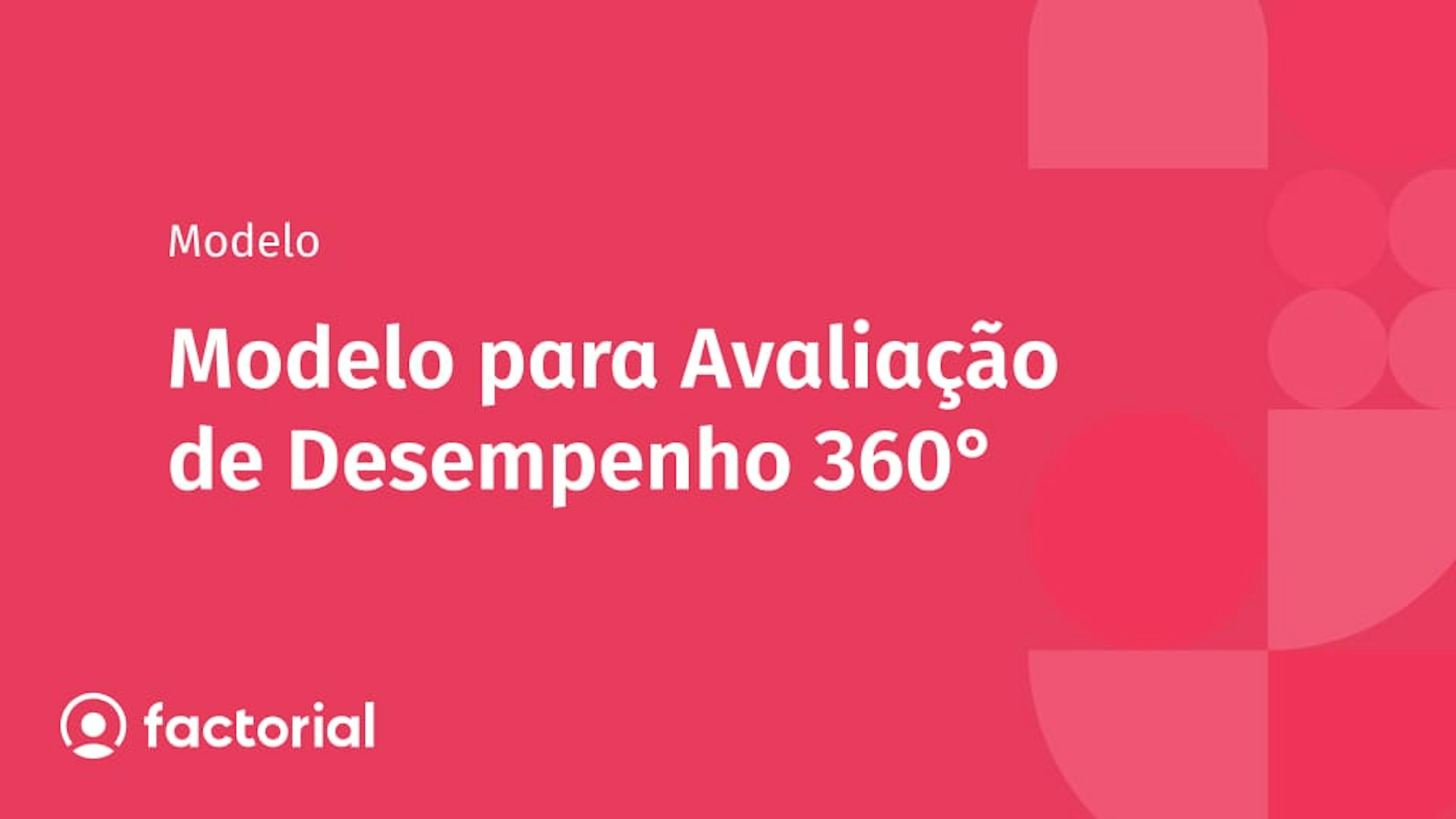 Modelo para Avaliação de Desempenho 360°