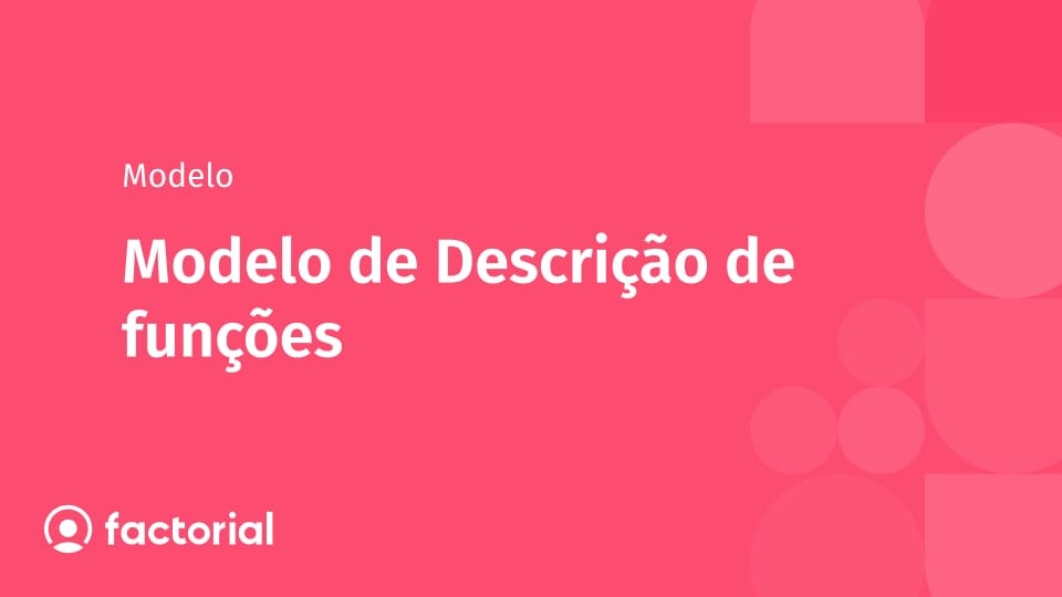 Modelo de Descrição de funções Modelo de Descrição de funções