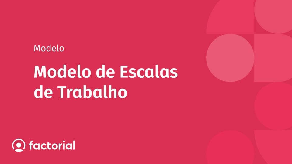 Modelo de Escalas de Trabalho Modelo de Escalas de Trabalho