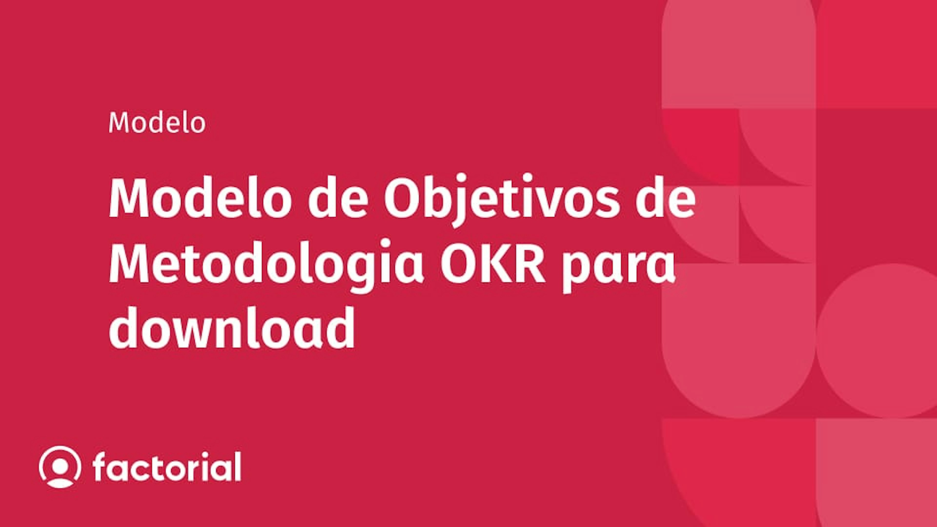 Modelo de Objetivos de Metodologia OKR para download