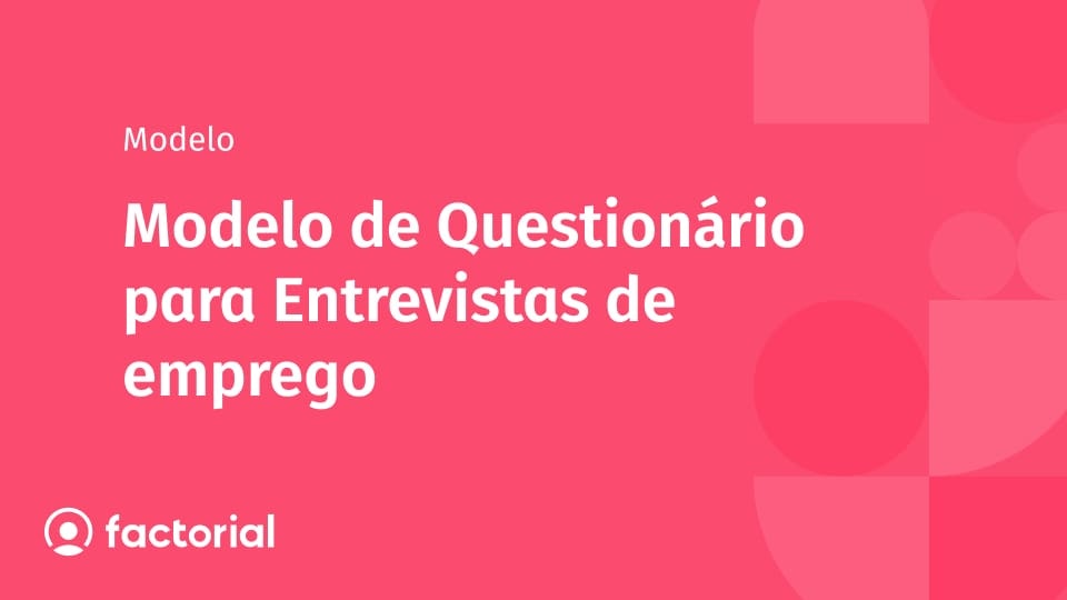 Modelo de Questionário para Entrevistas de emprego