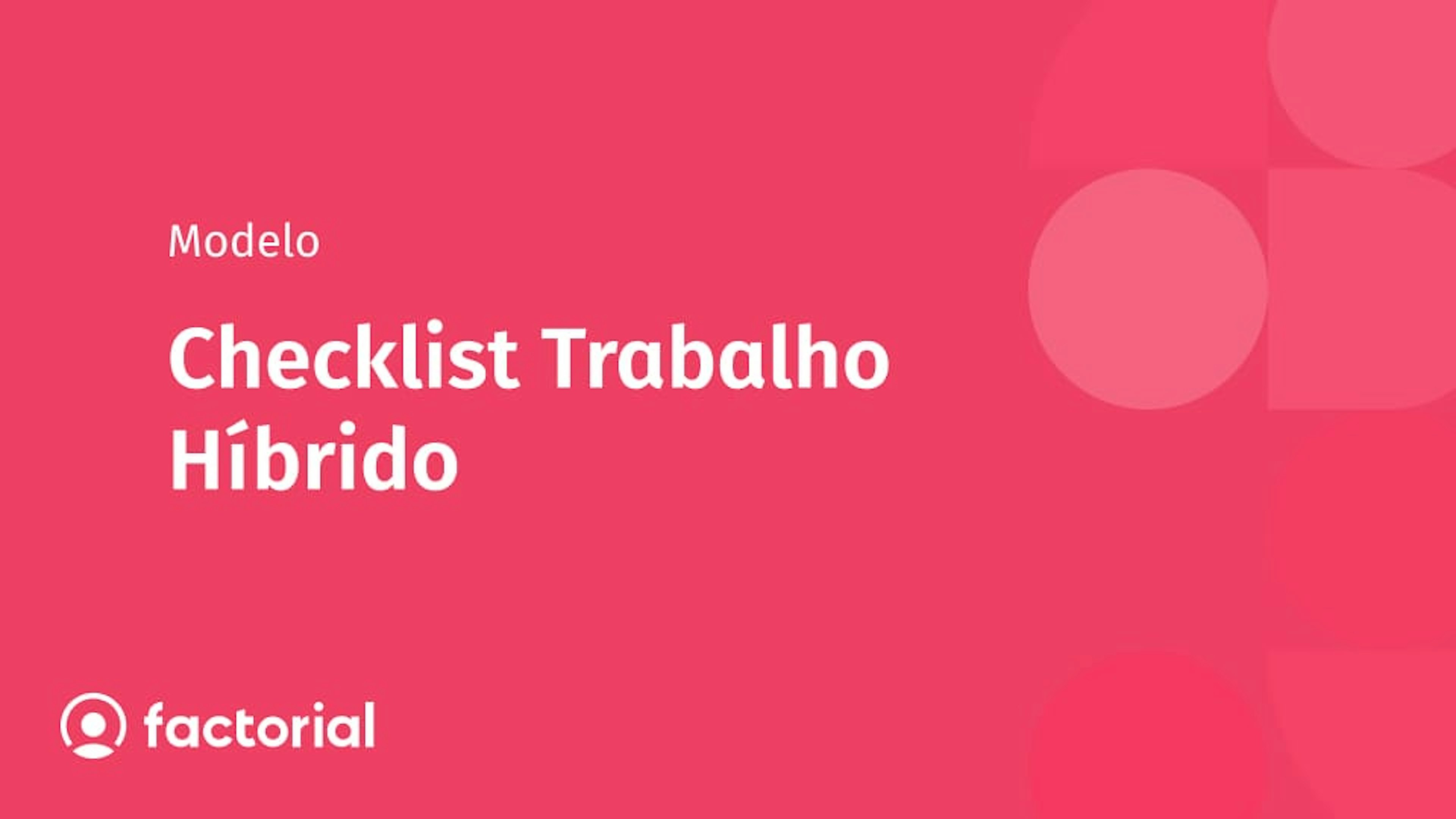Checklist Trabalho Híbrido