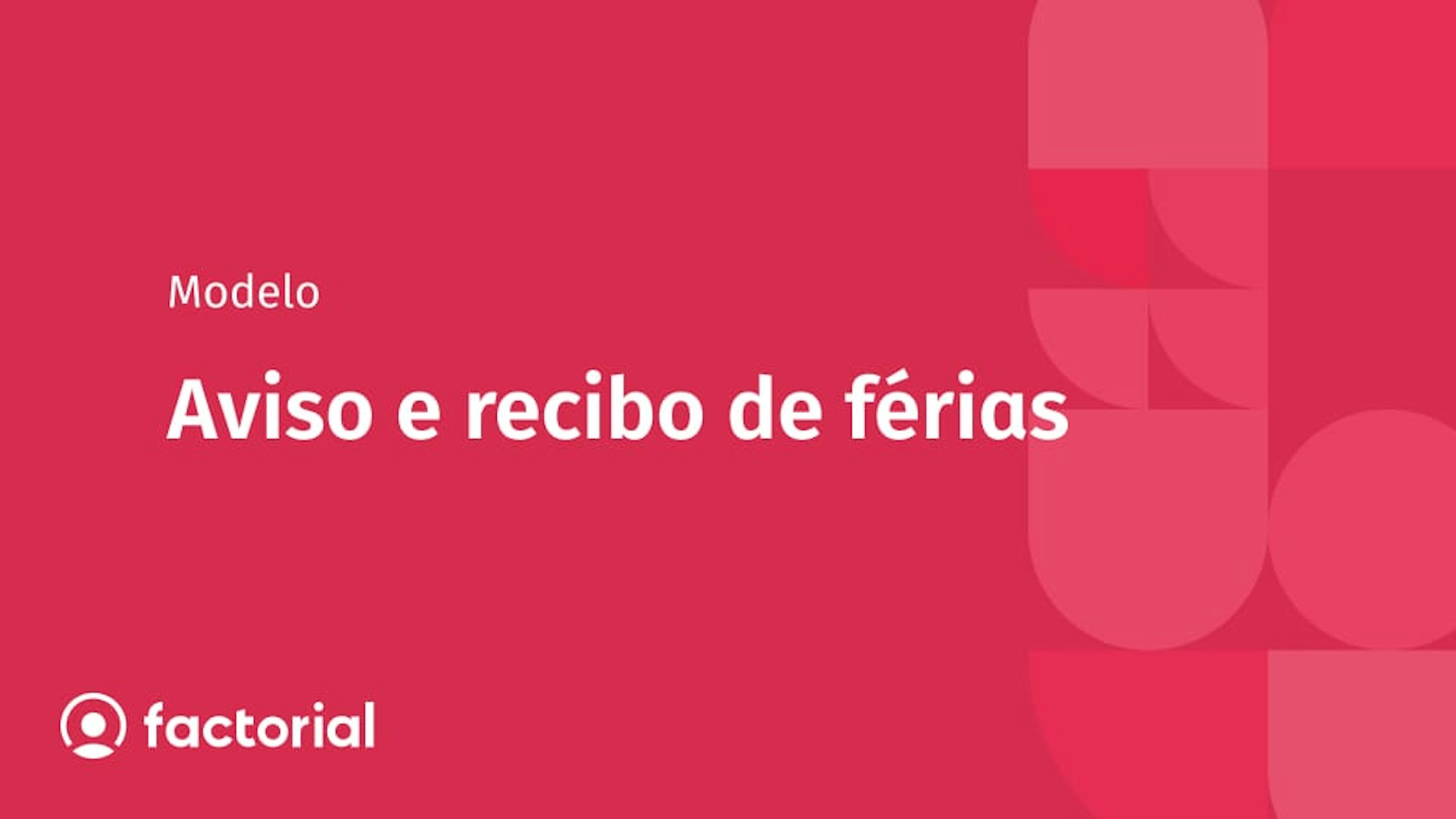 Aviso e recibo de férias