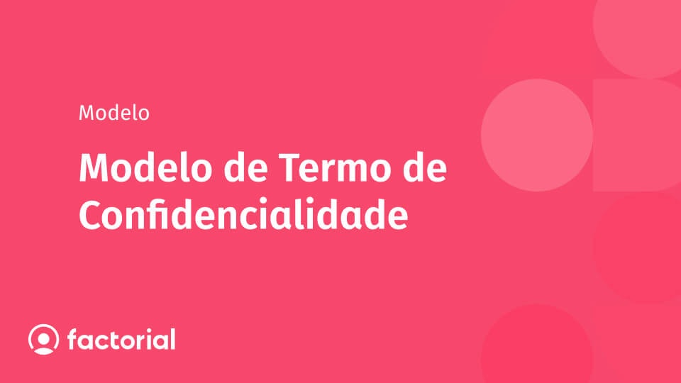 Modelo de termo de confidencialidade