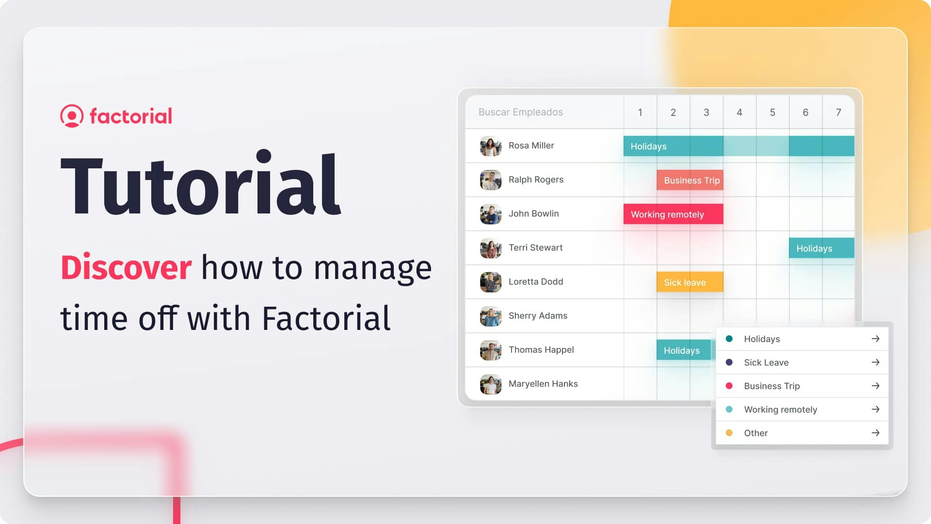 manage time off tutorial factorial