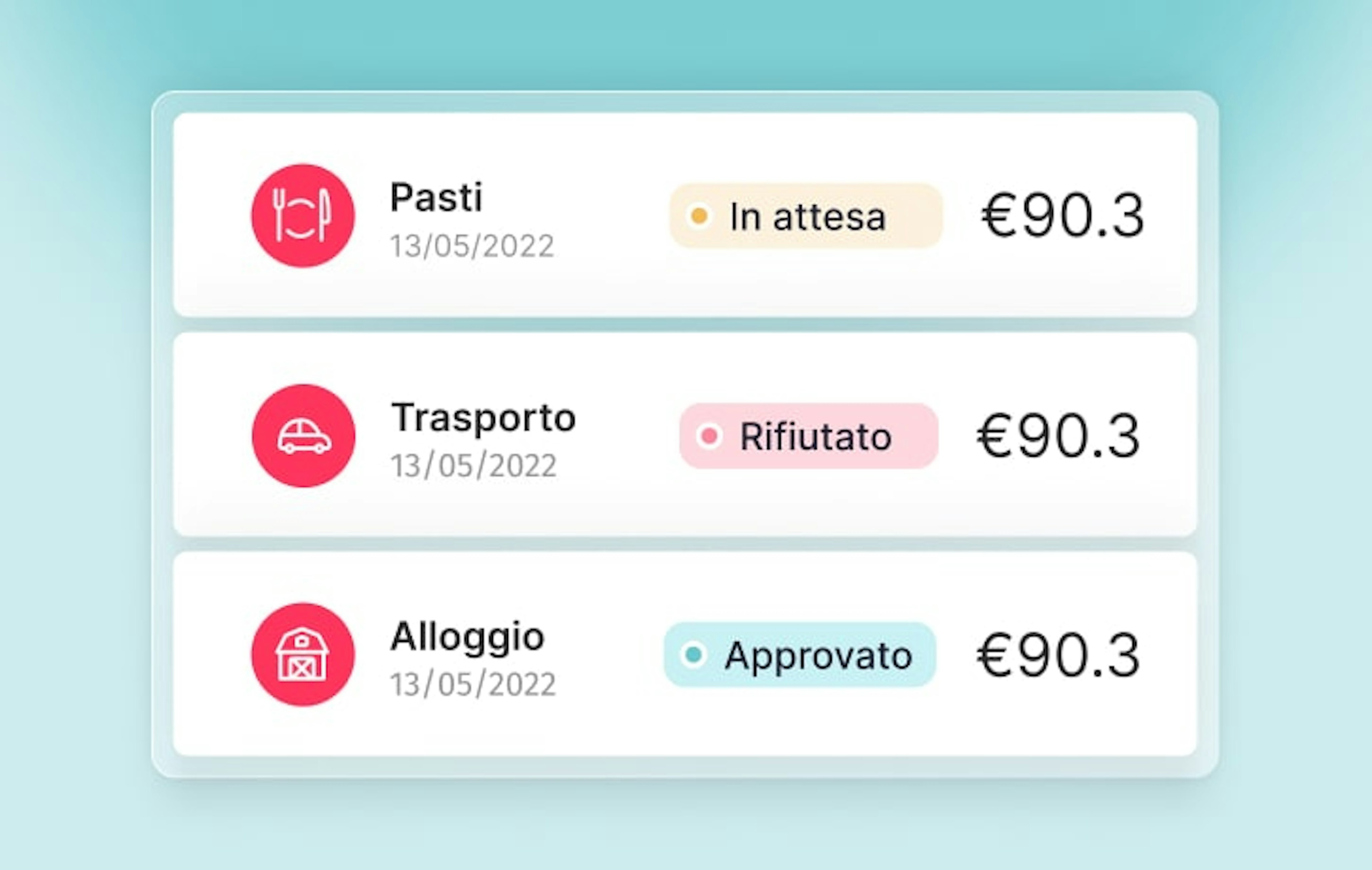 Grafica della gestione delle spese con Factorial