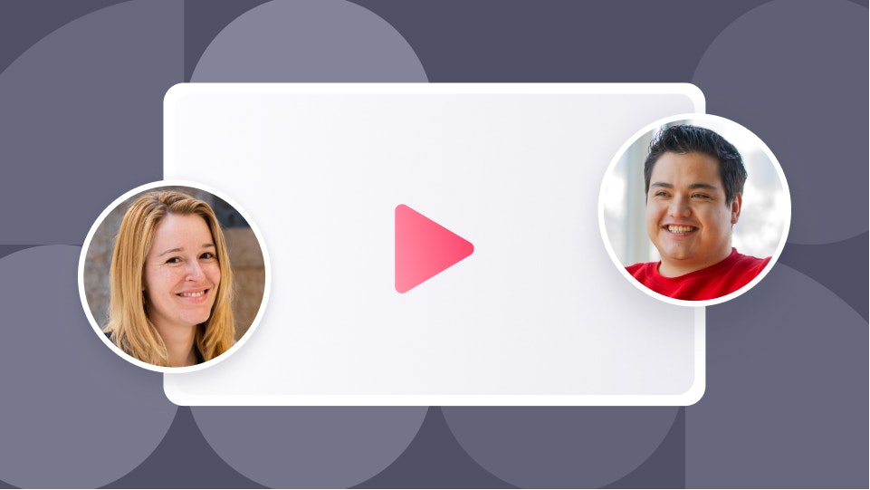 Preview of two presenters for a webinar