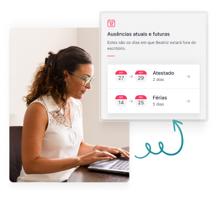 Gestão de férias, folgas e ausências Solicitações de ausências, folgas, licenças e férias com praticidade