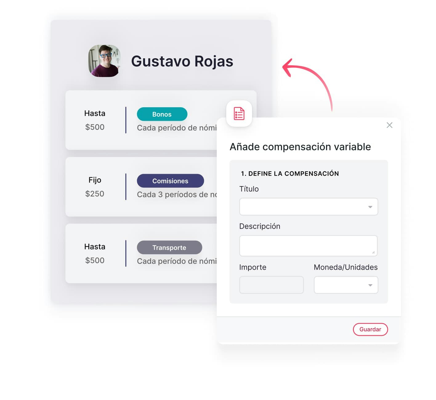 Datos en la nómina