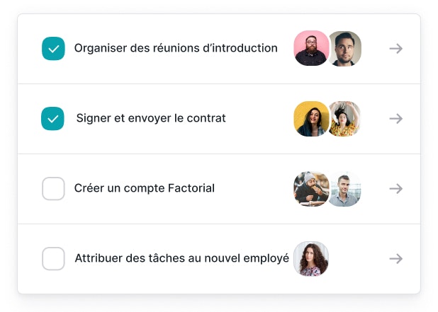 étapes d'intégration d'un nouvel employé