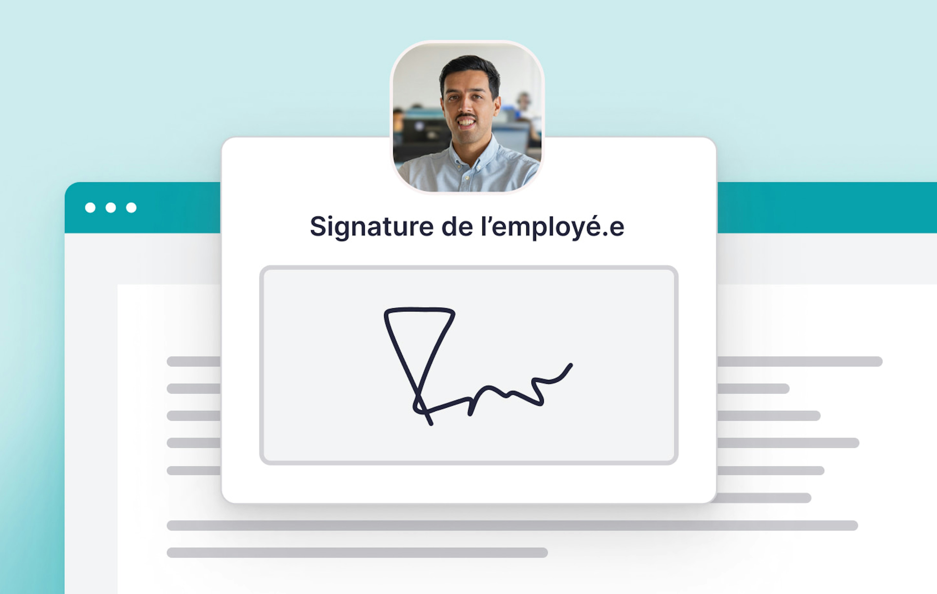 signature d'un document d'entreprise
