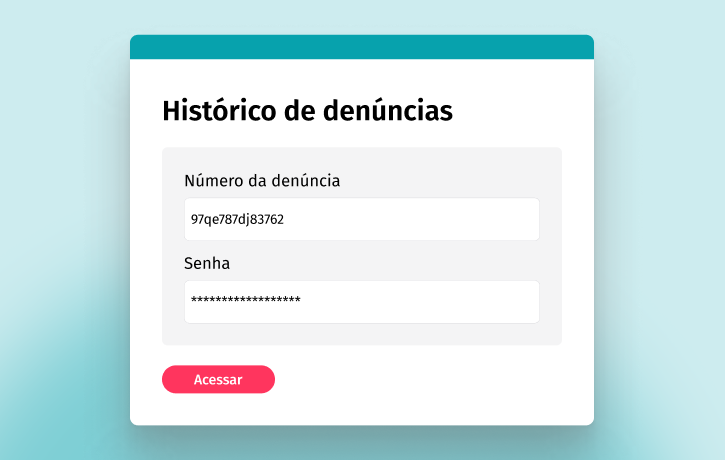 Crie uma página personalizada de denúncias e reclamações com as configurações de sua empresa.