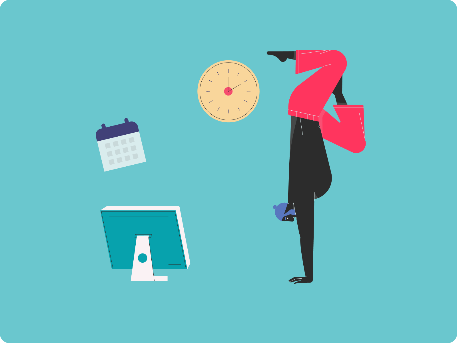Equilíbrio entre vida pessoal e vida profissional é essencial para o bem-estar. Ilustração