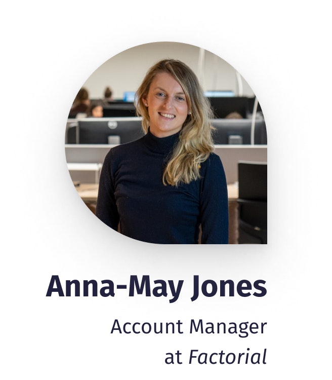 Anna-May Jones Free HR Webinar with Anna-May Jones from Factorial